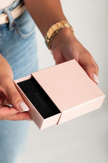 Škatlica za shranjevanje nakita, svetlo roza