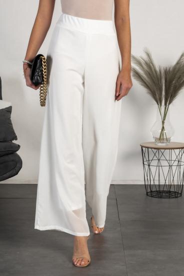 Elegantne dolge hlače Veronna, bela