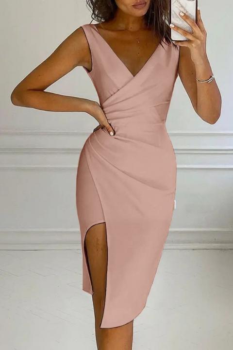 Elegantna mini obleka Gerata, roza