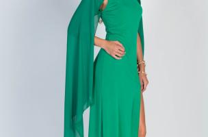 Ženska obleka Ileana, zelena