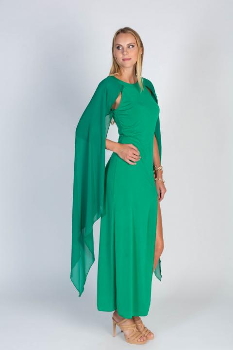 Ženska obleka Ileana, zelena