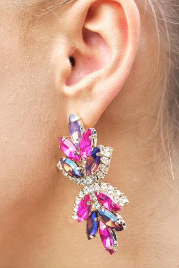 Elegantni viseči uhani, ART357, večbarvni