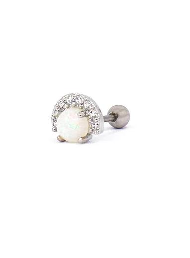 Eleganten mini uhan, ART956, srebrne barve