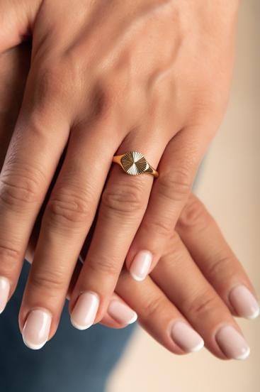 Eleganten prstan, ART2104, zlate barve
