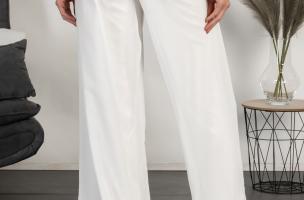 Elegantne dolge hlače Veronna, bela