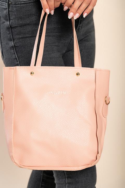 4-delni komplet torbic in denarnice, roza