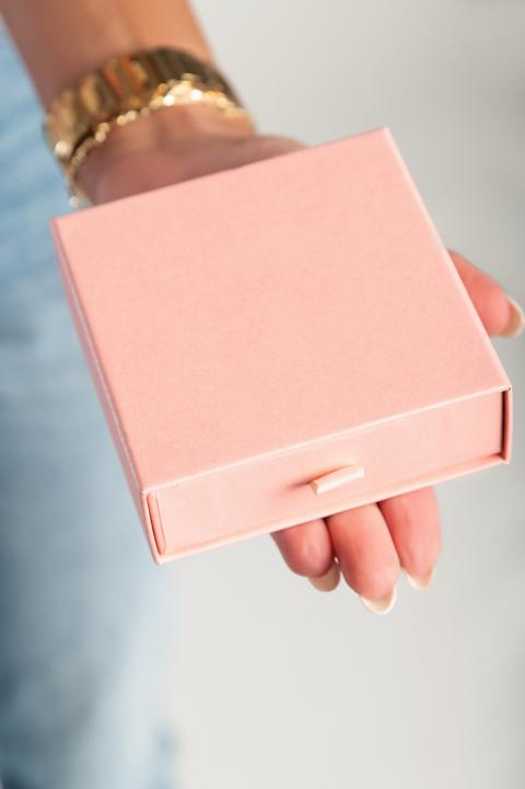 Škatlica za shranjevanje nakita, roza