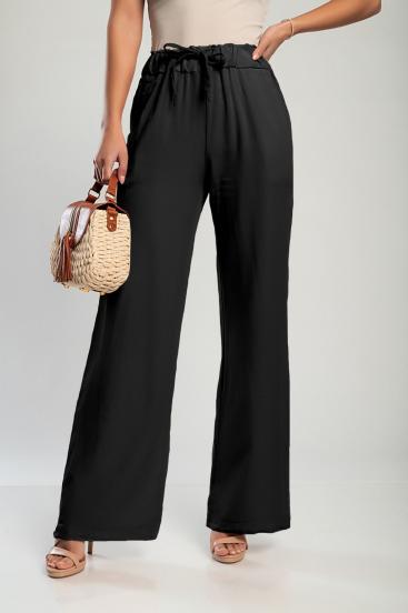 Elegantne dolge hlače Alamos, črne