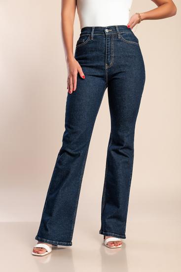 "Luxe jeans" Super raztegljive kavbojke na zvon z visokim pasom
