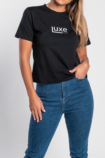 "Luxe-jeans" 40K bombažna majica s potiskom