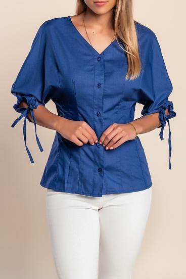 Bluza s 3/4 rokavi, modra