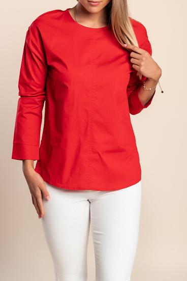 Bluza  z dolgimi rokavi, rdeča