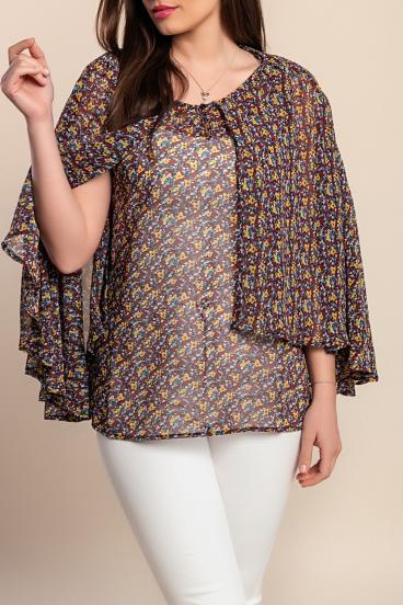 Bluza s potiskom, bordo