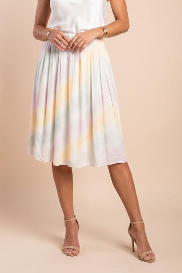 Plus size krilo s potiskom, belo