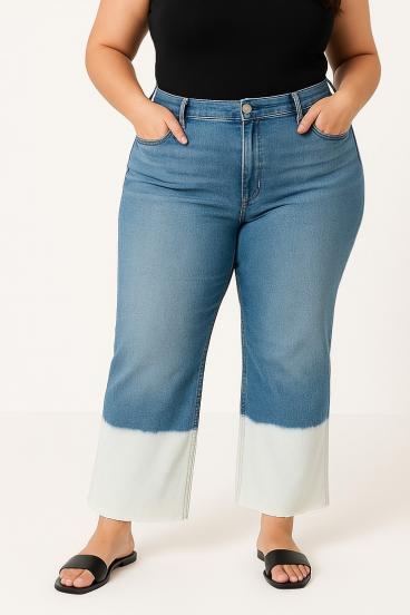 Jeans velikosti plus, svetlo modri