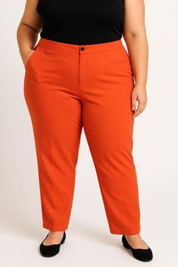Plus size hlače, rdeče