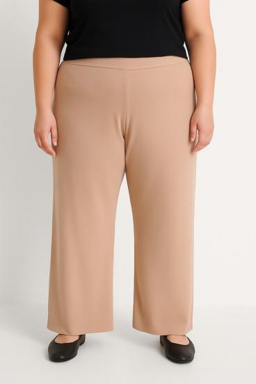 Plus size hlače, bež