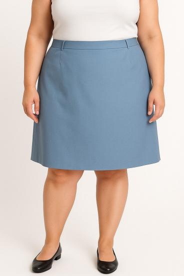 Plus size elegantno krilo, modro