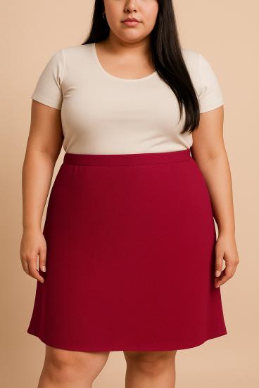 Plus size krilo, bordo