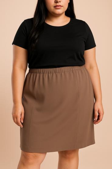 Plus size krilo, rjavo