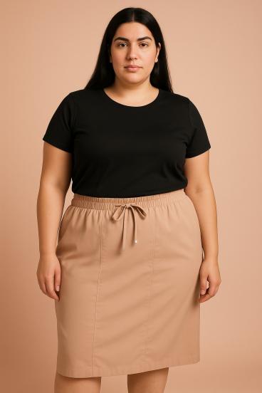 Plus size krilo, bež