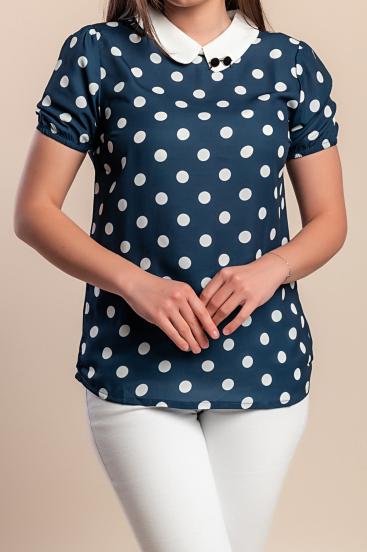 Top s potiskom pik, temno modra