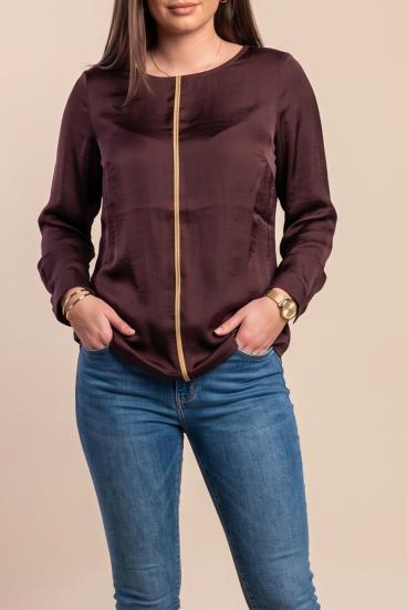 Plus size bluza, bordo