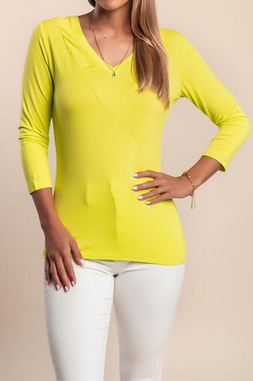 Top s 3/4 rokavi, svetlo zelena