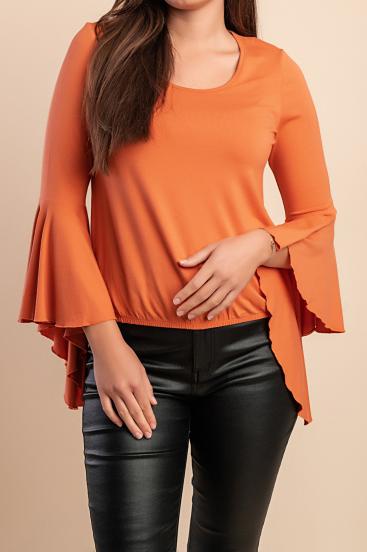 Elegantna bluza, oranžna