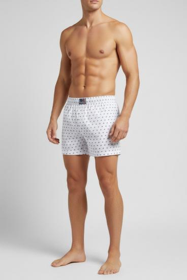 Bombažne moške boxer hlačke, bele