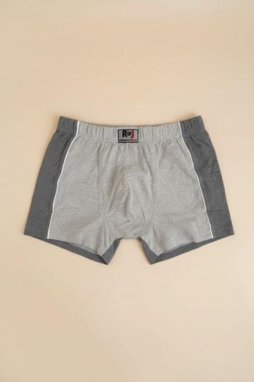 Bombažne moške boxer hlače, sive